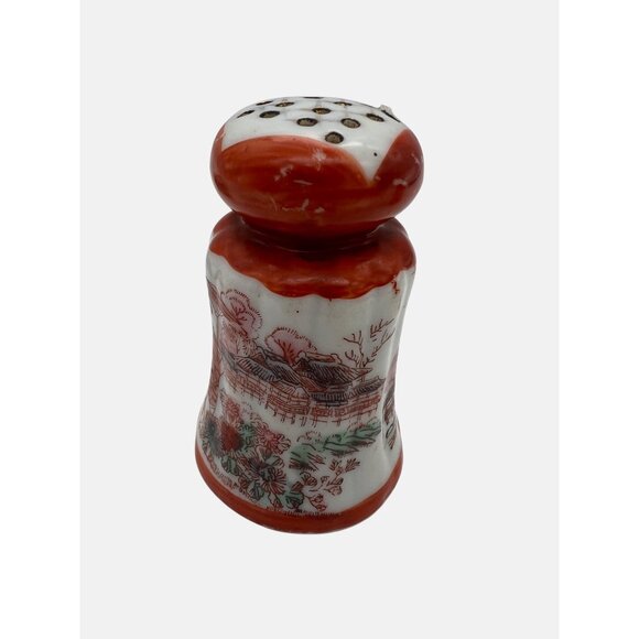 Vintage Japanese Porcelain Salt & Pepper Shakers Geisha Ware CD Kenny Tea Coffee - Picture 7 of 8